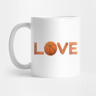 Basketball Love Statement for Basketball Fans (White Background) Mug